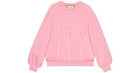 pink tennis gucci sweatshirt|gucci pink sweatshirt tennis.